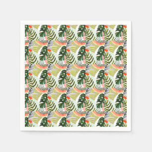 Serviette En Papier Jungle battre la végétation tropicale