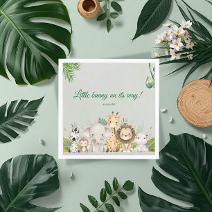 Serviette En Papier jungle bébé garçon douche sauvage tropicale Invita