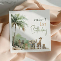 Jungle Safari Animaux Anniversaires de enfants