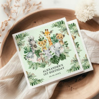 Jungle tropicale Safari Animaux sauvages Baby Birt