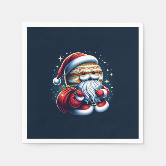 Serviette En Papier Jupiter Jolly Old St. Nick Santa Claus Astrologie (Devant)