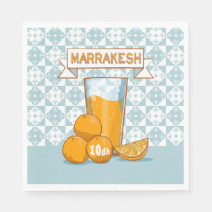 Serviette En Papier Jus d'orange Marrakech Maroc