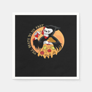 Serviette En Papier Jusqu'à ce que la mort nous sépare. Pizza pour tou