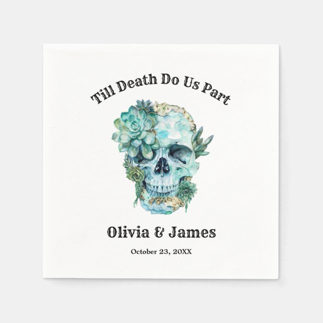 Serviette En Papier Jusqu'à la mort faisons-nous partie Mariage d'Hall (Devant)