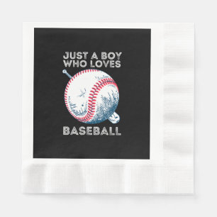 Serviette En Papier Juste un garçon qui aime le baseball