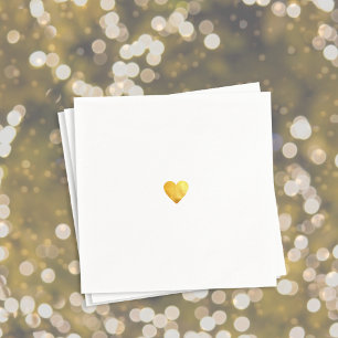 Serviette En Papier Juste un petit coeur d'or de l'amour