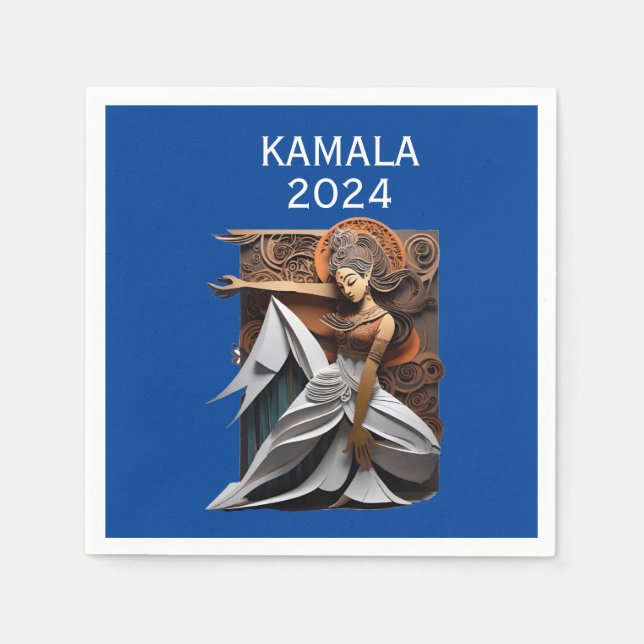Serviette En Papier Kamala 2024 pour le président Thunder_Cove (Devant)