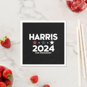 Serviette En Papier Kamala Harris 2024 Pour La Campagne Électorale