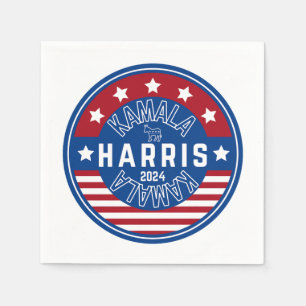 Serviette En Papier Kamala Harris Madame la Présidente 2024