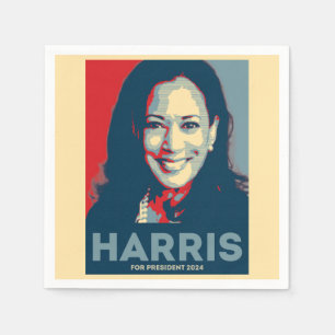 Serviette En Papier Kamala Harris pour le président 2024 - Hope