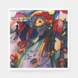 Serviette En Papier Kandinsky - 293, célèbre oeuvre d'art,