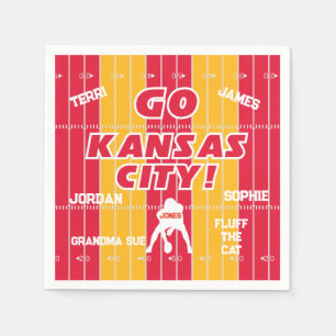 Serviette En Papier Kansas City Football Famille Papier Napkin