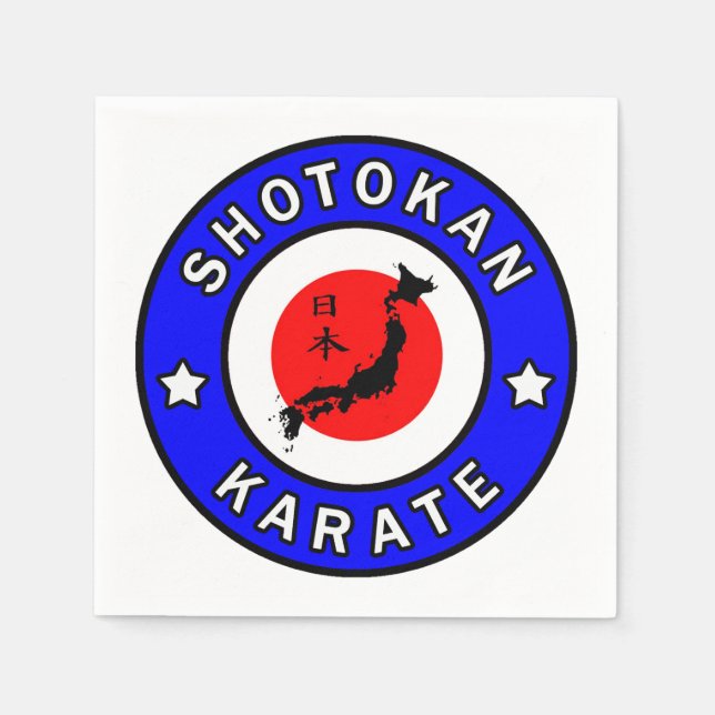 Serviette En Papier Karaté de Shotokan (Devant)