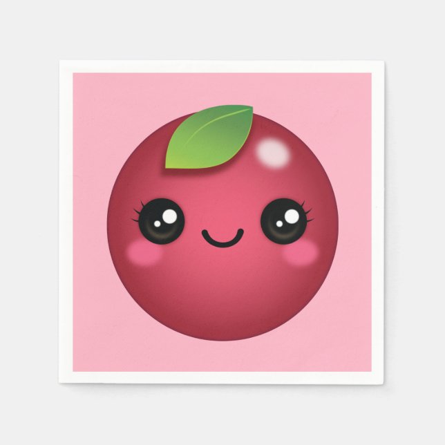 Serviette En Papier Kawaii Cranberry Napkins (Devant)