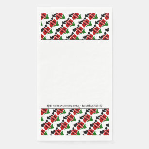 Serviette En Papier Kenya Drapeau avec la Bible chrétienne Verse