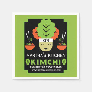 Serviette En Papier Kimchi Cuisine Maison Nourriture Fabriquée