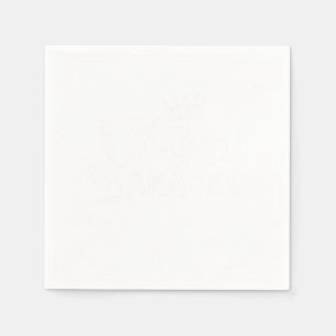 Serviette En Papier King Of Karaoke Chantant Musique Microphone Micro 