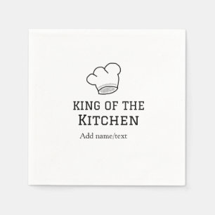 Serviette En Papier King of the cuisine chef cuisine ajouter nom couro