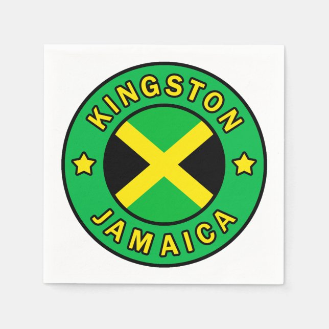 Serviette En Papier Kingston Jamaïque (Devant)