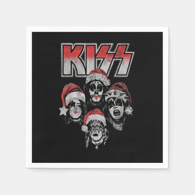 Serviette En Papier KISS - Detroit Rock Père Noël (Devant)