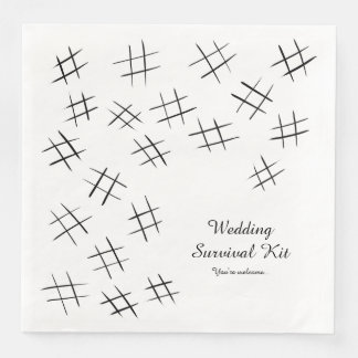 Serviette En Papier Kit de survie mariage Papier Napkin - B