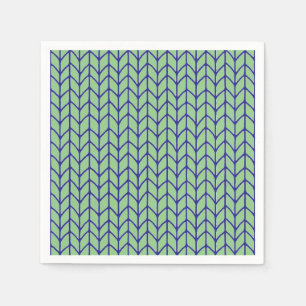 Serviette En Papier KIT VERT BLEU Standard Papier à cocktails Napkins