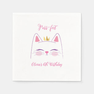 Serviette En Papier Kitty Chat fête d'anniversaire