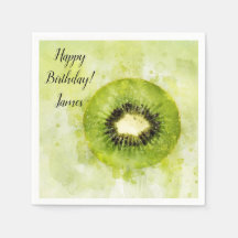 Serviette en papier Kiwi vert