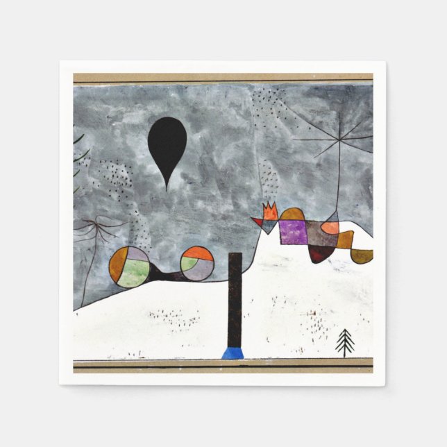 Serviette En Papier Klee - Hiver (Devant)