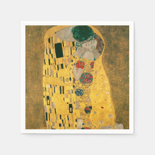 Serviette En Papier Klimt // La peinture de baiser