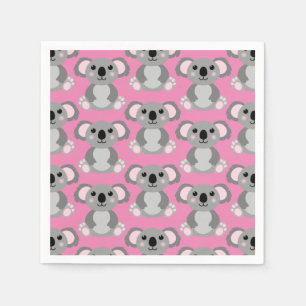 Serviette En Papier Koala Bear Cute Kid Anniversaire