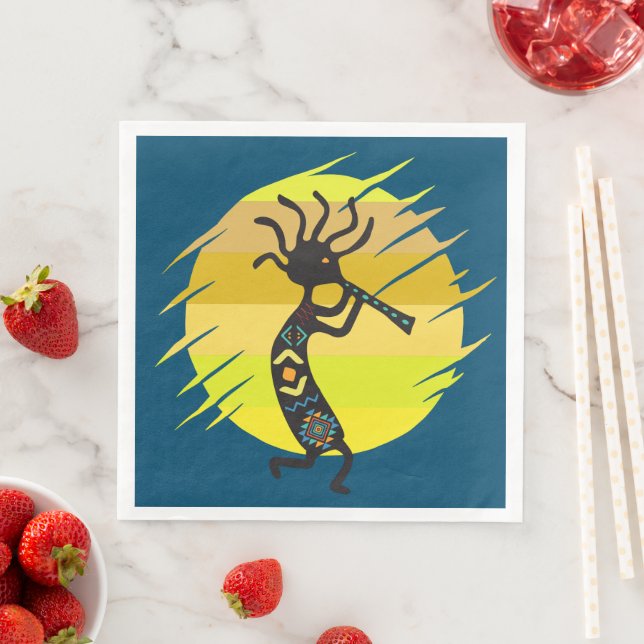 Serviette En Papier Kokopelli, Inde du sud-ouest (En situation)