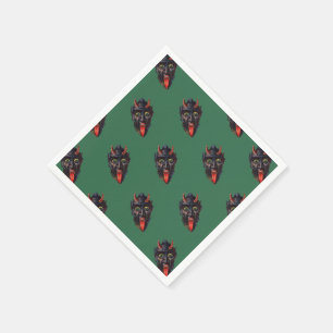 Serviette En Papier Krampus Cocktain Napkin