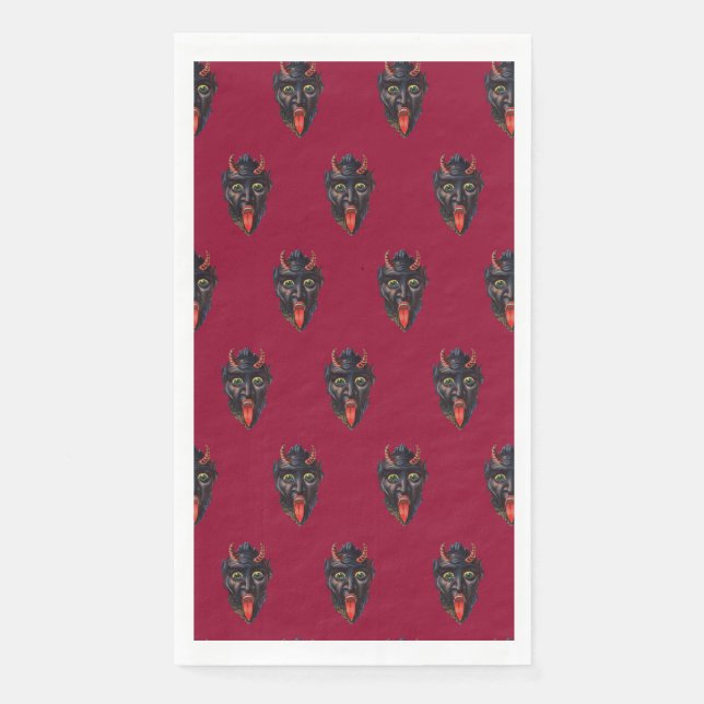 Serviette En Papier Krampus Serviette d'hôte Napkin (Devant)