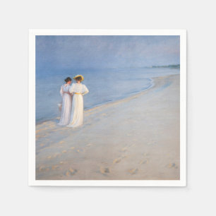 Serviette En Papier Kroyer - Soirée d'été sur Skagen Beach