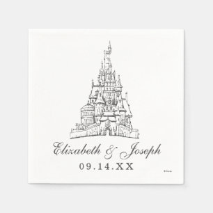 Serviette En Papier La beauté et la bête   Fairy Tale Castle Mariage