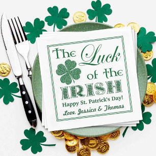 Serviette En Papier La chance de la Saint Patrick irlandaise