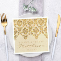La collection Vintage Glam Gold Mariage damassé