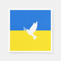 La colombe de la paix - Drapeau de l'Ukraine - Lib