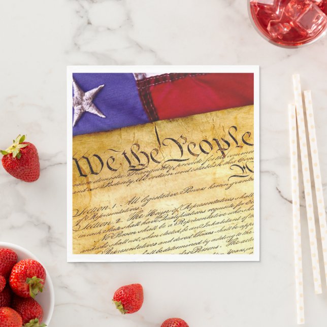 Serviette En Papier La Constitution américaine (En situation)