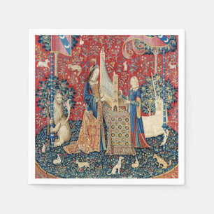 Serviette En Papier La Dame et la licorne, Audition