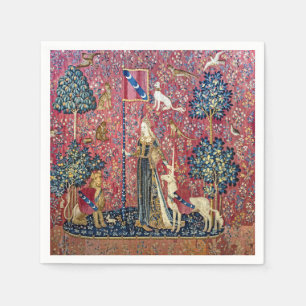 Serviette En Papier La Dame et la licorne, Touch
