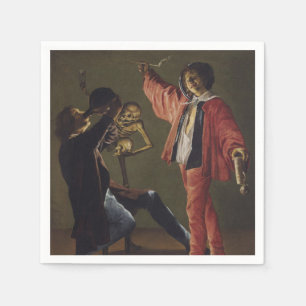 Serviette En Papier La Dernière goutte de bière avant la fin de la fêt