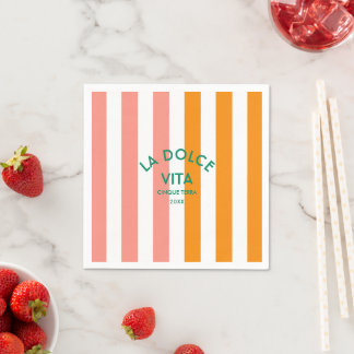 Serviette En Papier La Dolce Vita Cinque Terra Cabana