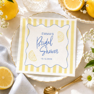 Serviette En Papier La Dolce Vita Fête de Mariage au Citron