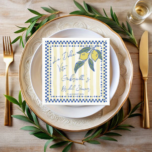 Serviette En Papier La Dolce Vita rayures dessinées à la main enterrem