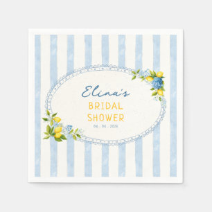 Serviette En Papier La dolce vita shower de mariage aux hydrangeas ble