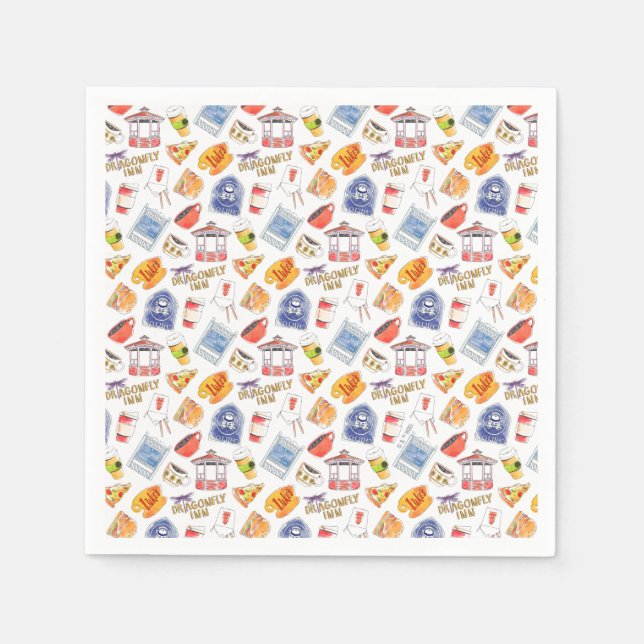 Serviette En Papier La Fête des mariées de Gilmore Girl (Devant)