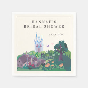 Serviette En Papier La Fête des mariées du château de Cendrillon