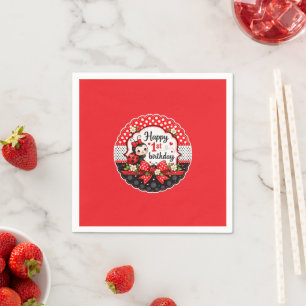 Serviette En Papier La fête du 1er anniversaire de Little Ladybug